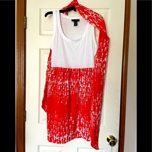 Attention tank dress, M, lightweight. Worn once- no signs of wear